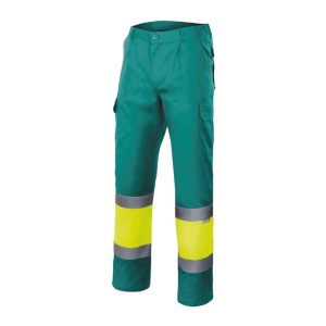 CALÇA MULTIBOLSOS 157 VERDE/AMARELO AV